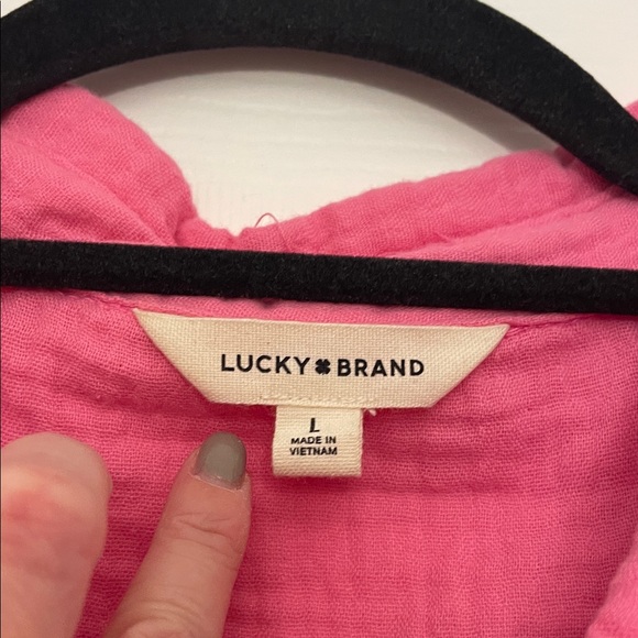 Lucky Pink Women's Button-Up Top - Picture 2 of 6